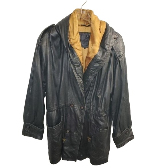 Clout Related Clothes Ladies Leather Coat Size Small - Picture 2 of 16